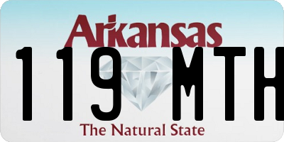 AR license plate 119MTH
