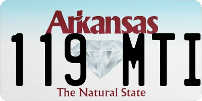 AR license plate 119MTI