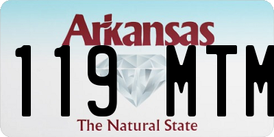 AR license plate 119MTM