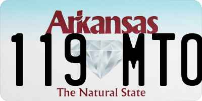 AR license plate 119MTO