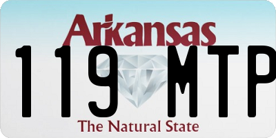 AR license plate 119MTP
