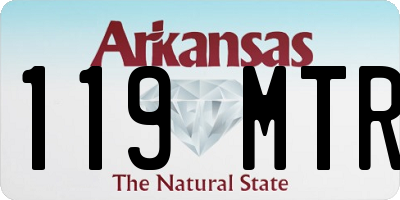 AR license plate 119MTR