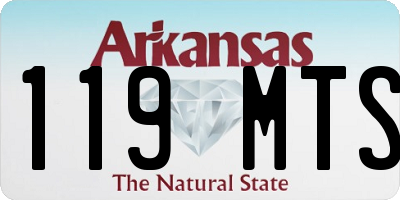 AR license plate 119MTS