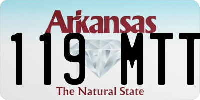 AR license plate 119MTT
