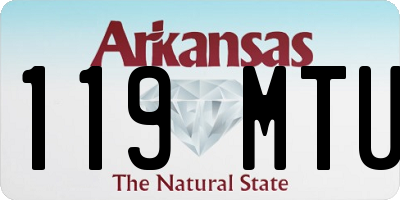 AR license plate 119MTU