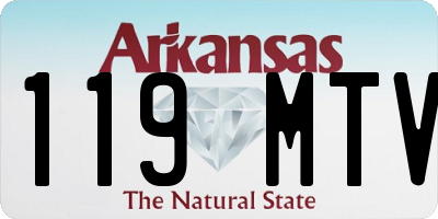 AR license plate 119MTV
