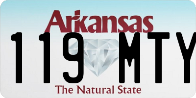 AR license plate 119MTY