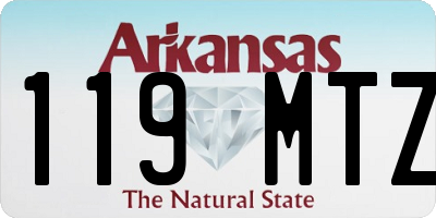AR license plate 119MTZ