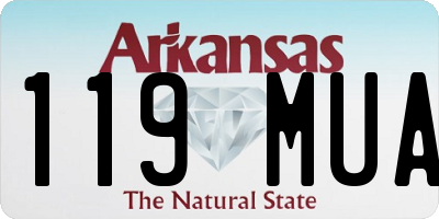 AR license plate 119MUA