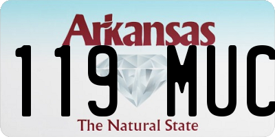 AR license plate 119MUC