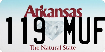 AR license plate 119MUF