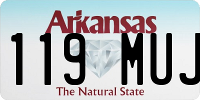 AR license plate 119MUJ