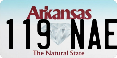 AR license plate 119NAE