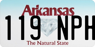 AR license plate 119NPH