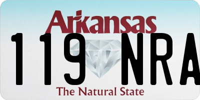 AR license plate 119NRA
