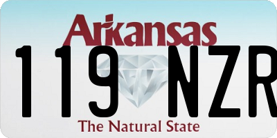 AR license plate 119NZR