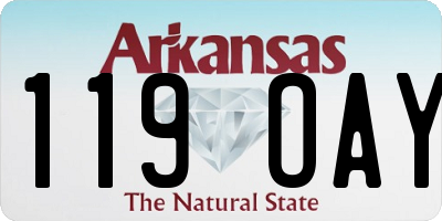 AR license plate 119OAY
