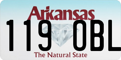 AR license plate 119OBL