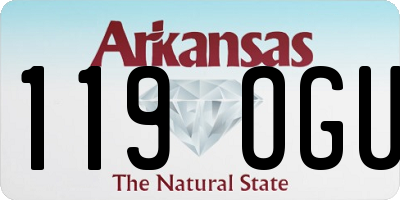 AR license plate 119OGU