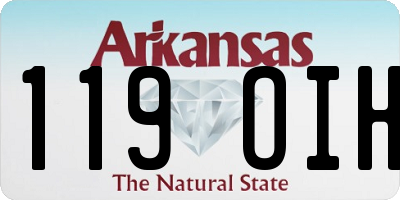 AR license plate 119OIH