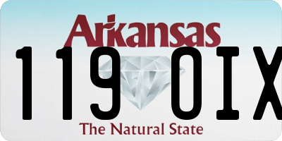 AR license plate 119OIX