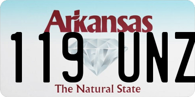 AR license plate 119UNZ