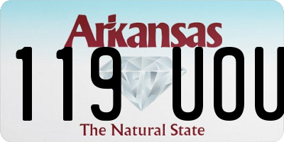 AR license plate 119UOU