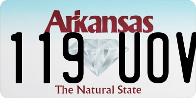 AR license plate 119UOV