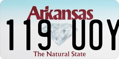 AR license plate 119UOY