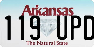 AR license plate 119UPD