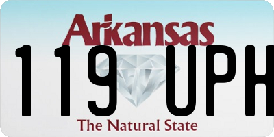 AR license plate 119UPH
