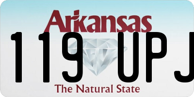 AR license plate 119UPJ