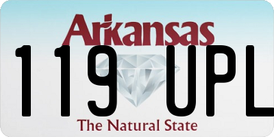 AR license plate 119UPL