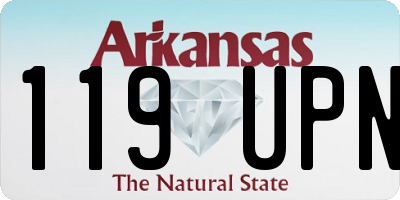 AR license plate 119UPN