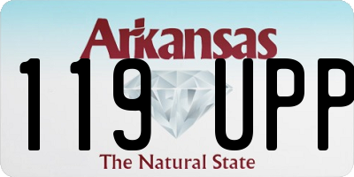 AR license plate 119UPP