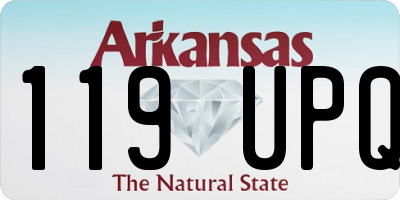 AR license plate 119UPQ
