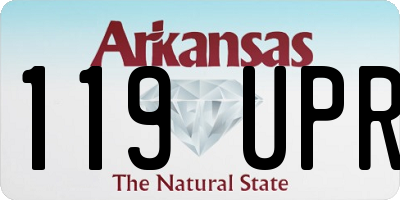 AR license plate 119UPR