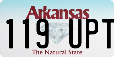 AR license plate 119UPT