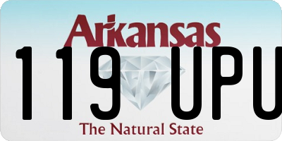 AR license plate 119UPU