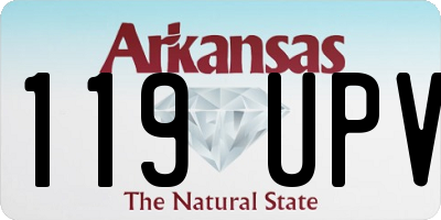 AR license plate 119UPV