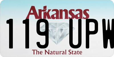 AR license plate 119UPW