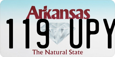 AR license plate 119UPY