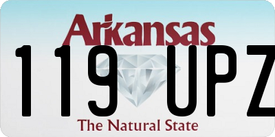 AR license plate 119UPZ