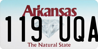 AR license plate 119UQA