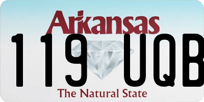 AR license plate 119UQB