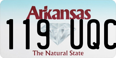 AR license plate 119UQC