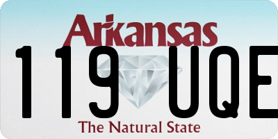 AR license plate 119UQE