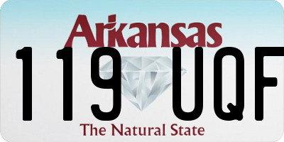 AR license plate 119UQF