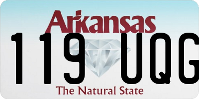 AR license plate 119UQG