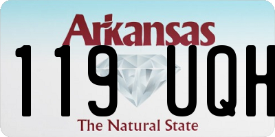 AR license plate 119UQH